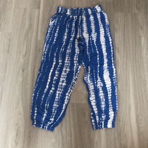 nwt blue Island joggers pants cover up sz S